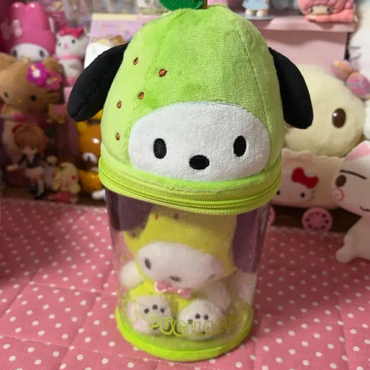 [BUNJANG] Pochacco Fruit Mascot Pouch Set / 세트)포챠코 과일 후르츠 마스코트+파우치