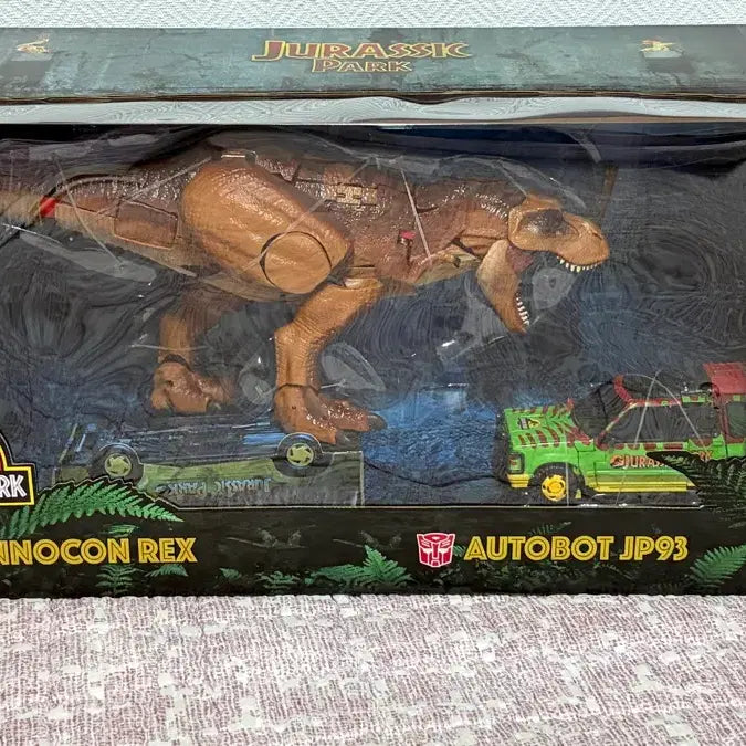 [BUNJANG] Hasbro Transformers Collaborative Jurassic Park Tyrannocon Rex &amp; Autobot JP93 (Opened) / 트랜스포머 콜라보레이티브 쥬라기 공원 개봉 확인품