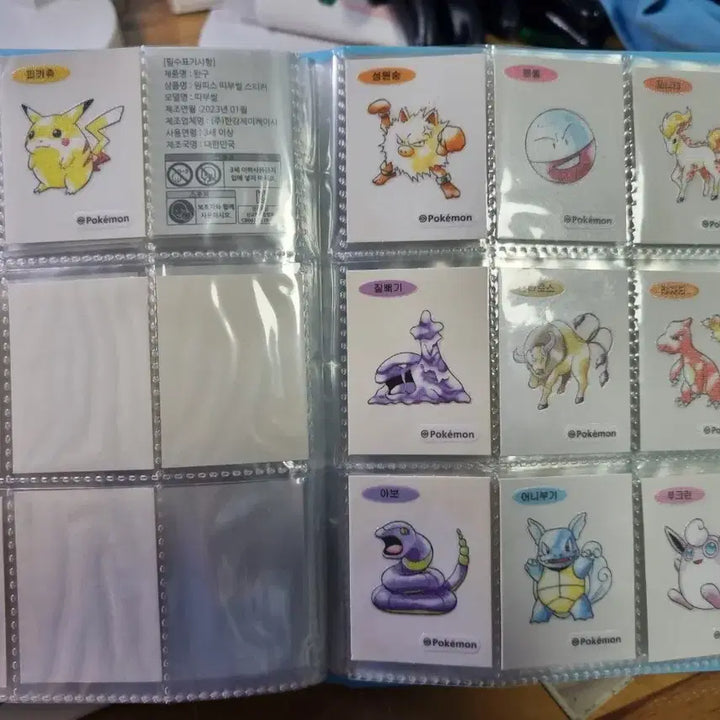 [BUNJANG] Pokemon 30th Anniversary Stickers Bundle Set (10 pcs, includes Pikachu) / 피카츄 포함 30주년 띠부씰 11장 일괄