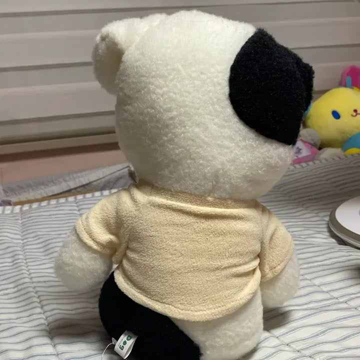 [BUNJANG] Dog Plush Yellow T-Shirt / 강아지 인형 옐로우 티셔츠