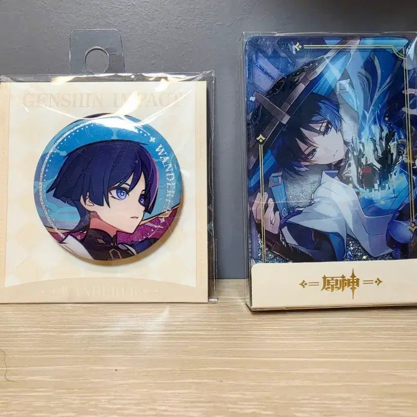 [BUNJANG] Genshin Impact Wanderer Can Badge &amp; Collab Can Badge Bundle Set / 원신 방랑자 캔뱃지, 유사 코롯타 일괄