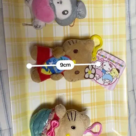 [BUNJANG] Sanrio Characters Charm Set (Tanning Kitty, My Melody) / 산리오 캐릭터 키링 3종 세트 태닝키티, 마이멜로디 세트