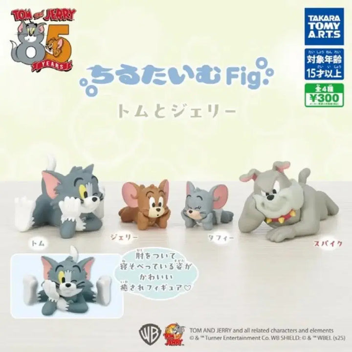 [BUNJANG] Tom and Jerry Chilling Time Gacha Figure Set (4 Types) / (4종 풀셋) 톰과제리 칠링타임 휴식시간 피규어 가챠 일괄
