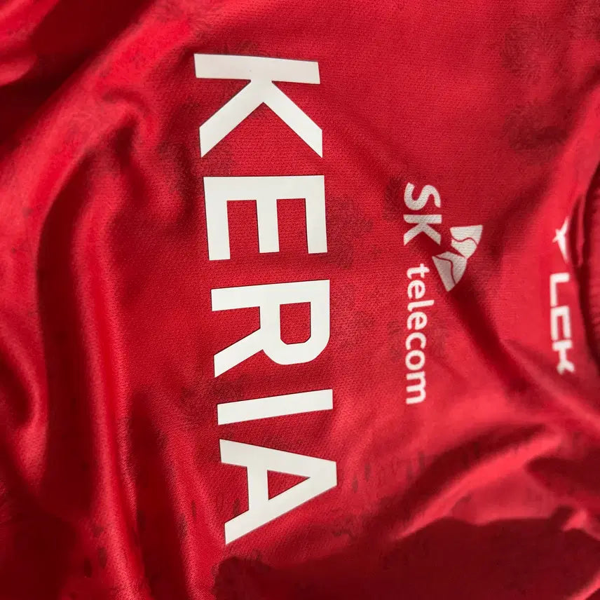 [BUNJANG] T1 2023 Away Kerria Jersey M Size / 2023 T1 어웨이 케리아 유니폼 레드