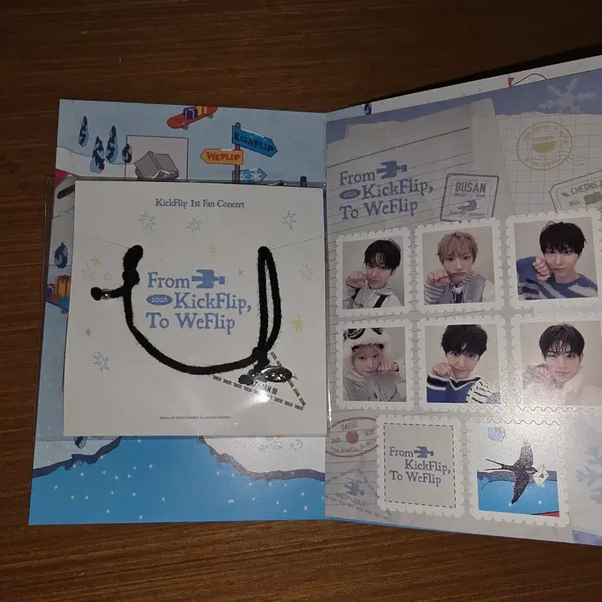 [BUNJANG] Kickflip 1st Seoul Concert Goods Postcard, Sticker, Bracelet Set (Sealed) / 미개봉) 킥플립 서울 팬콘서트 팔찌, 굿즈 엽서, 스티커