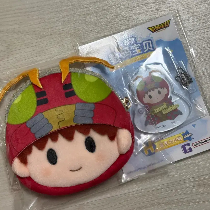 [BUNJANG] Digimon Takuya Kanbara Pote Pote Coin Pouch &amp; Acrylic Stand / 디지몬 포테포테 F상 H상 한솔이