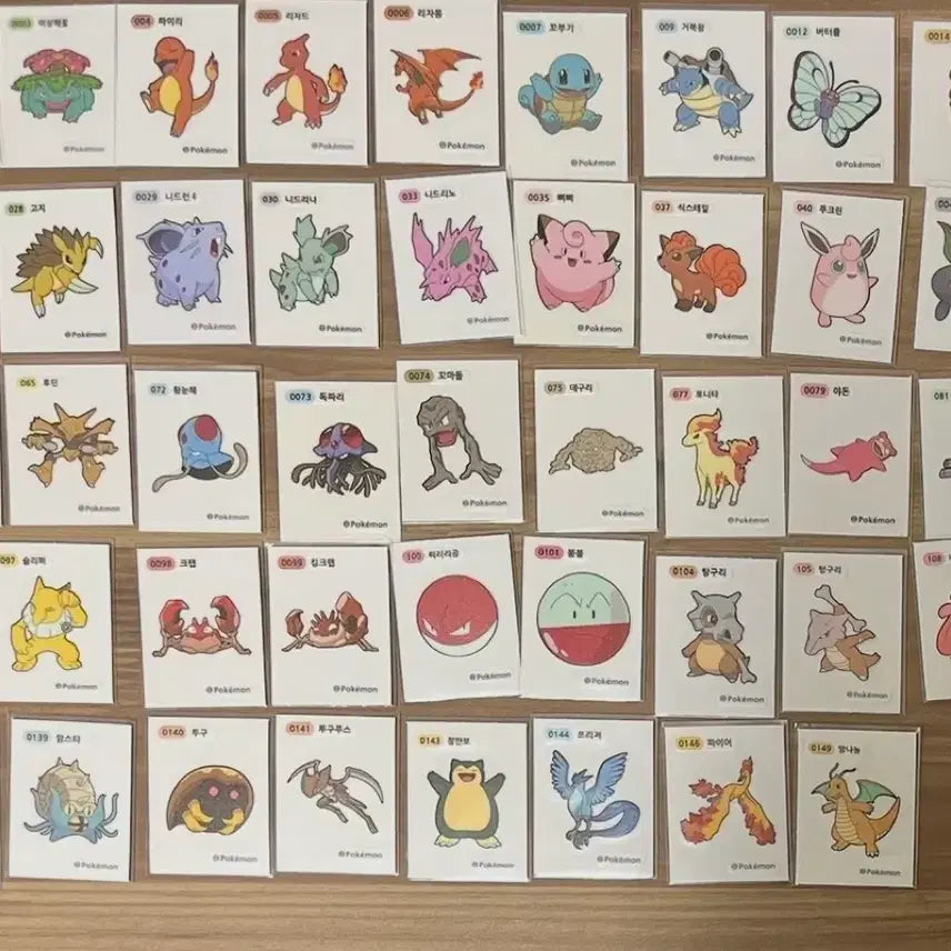 [BUNJANG] Pokemon Mini Sticker Set (1st Gen, 80 Variations) / 포켓몬스터 띠부띠부씰 1세대 80종 중복X 일괄 판매합니다