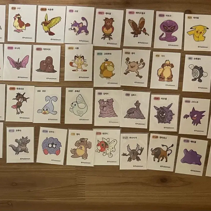[BUNJANG] Pokemon Mini Sticker Set (1st Gen, 80 Variations) / 포켓몬스터 띠부띠부씰 1세대 80종 중복X 일괄 판매합니다