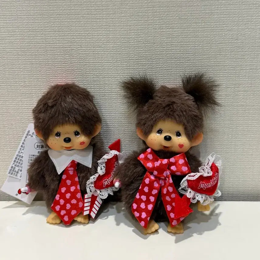 [BUNJANG] Valentine Monchhichi Keychain / 발렌타인 몬치치 키링