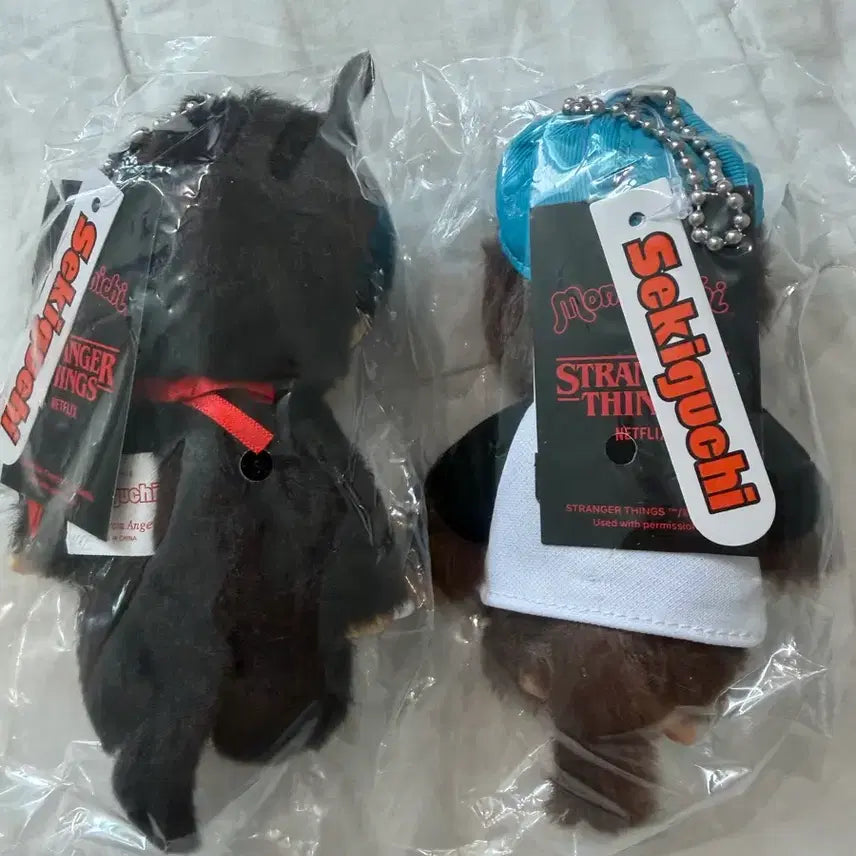 [BUNJANG] Stranger Things Monchhichi 2 Types Bundle Set (Sealed) / 미개봉 기묘한이야기 몬치치 2종 일괄