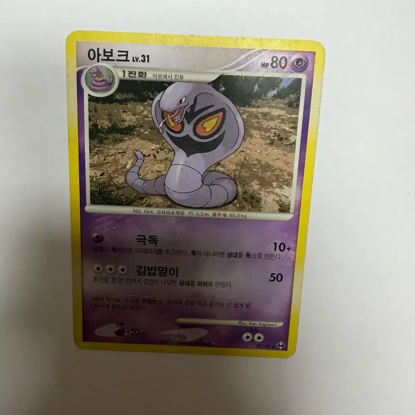 [BUNJANG] Pokemon Card / 아보크 포켓몬카드