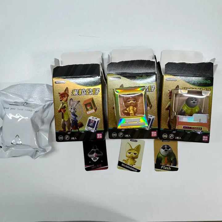 [BUNJANG] Zootopia Figure Bundle Judy Hopps Nick Wilde Flash Mr. Big / 일괄) 주토피아 인형 쌀알 피규어 주디 히든 닉 플래시 미스터빅