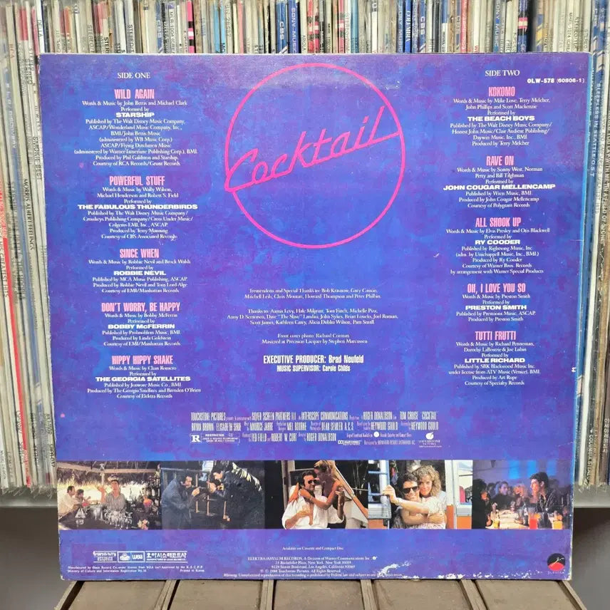 [BUNJANG] Tom Cruise "Cocktail" Original Motion Picture Soundtrack LP Record / 톰 크루즈 칵테일 lp판