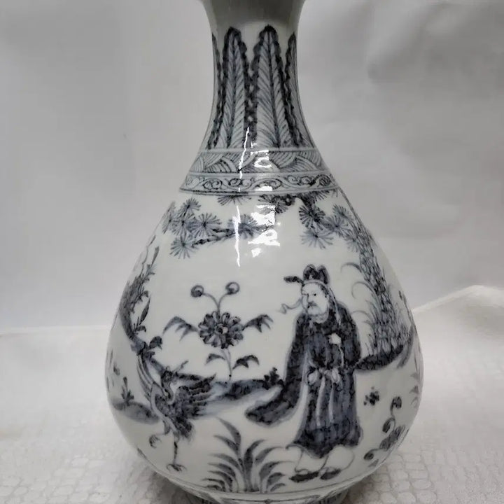 [BUNJANG] Jingdezhen Blue and White Porcelain Vase / 청화백자 중국도자기 경덕진 화병
