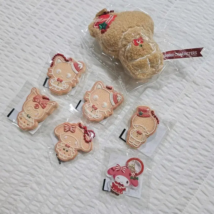 [BUNJANG] Sanrio Characters Christmas Popup Keychain Bundle Set / 산리오 캐릭터즈 크리스마스 팝업 키링 일괄