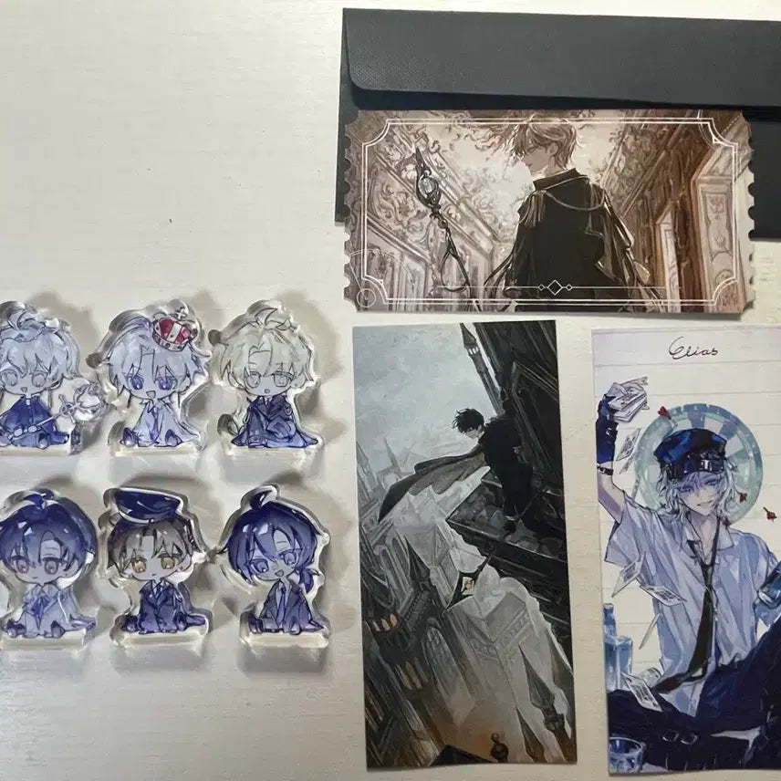 [BUNJANG] Machasal Hwaak Acrylic Standee &amp; Postcard Set Bundle / 마차살 흐아악님 비공굿 전부
