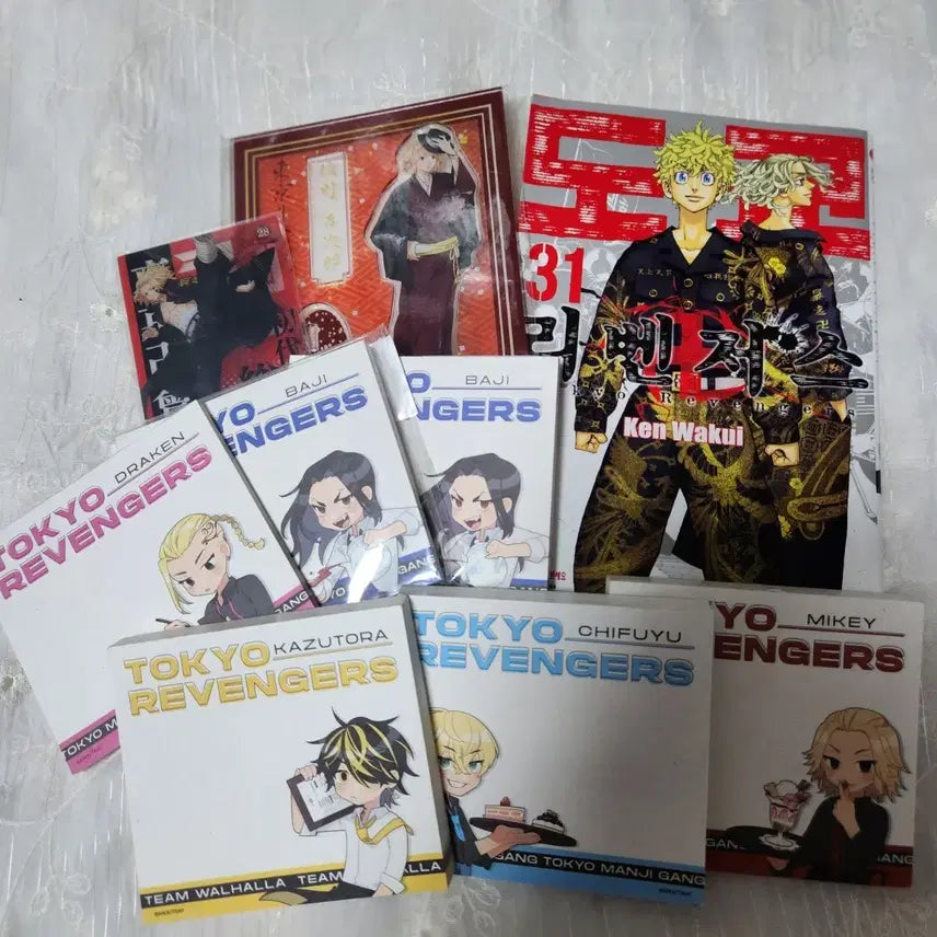 [BUNJANG] Tokyo Revengers Memo Pad &amp; Acrylic Goods Bundle Set / 도쿄 리벤저스 메모지 및 아크릴 굿즈 일괄