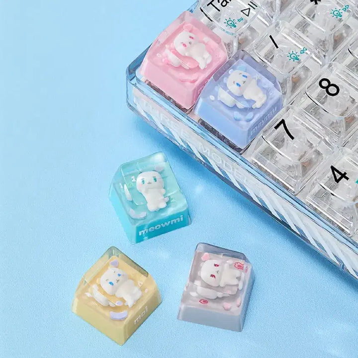 [BUNJANG] PLAVE Baby Mmemoim Pattern Keycap - Mwa / 현물) PLAVE 플레이브 베이비 므메미무 키캡 - 뫄