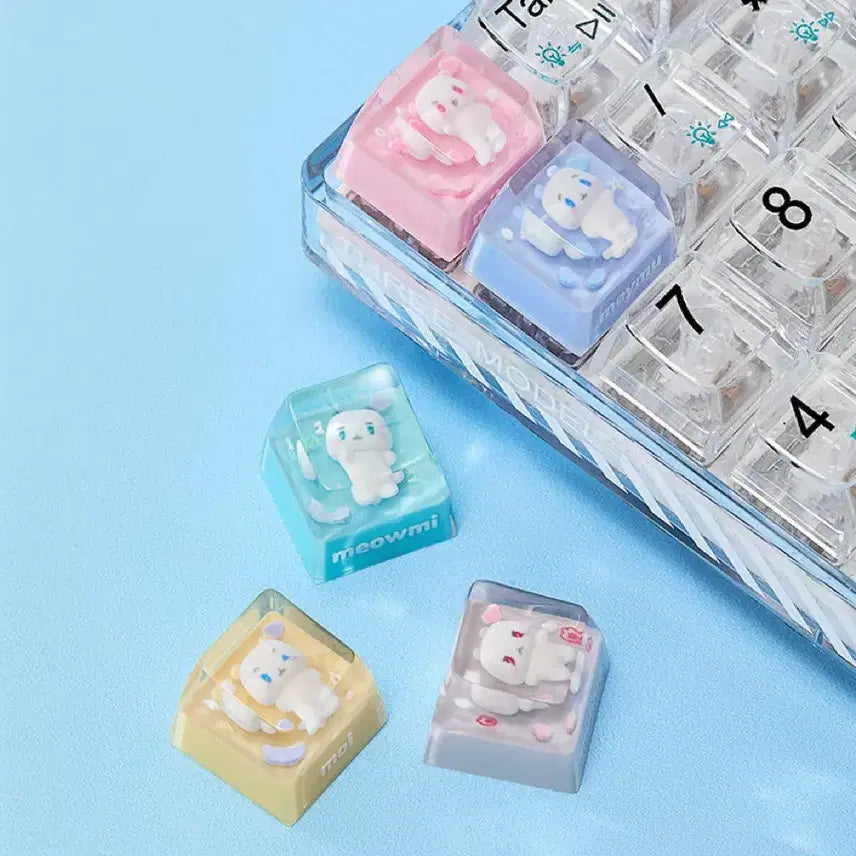 [BUNJANG] PLAVE Baby Mmemoim Pattern Keycap - Mwa / 현물) PLAVE 플레이브 베이비 므메미무 키캡 - 뫄