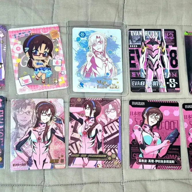 [BUNJANG] Kayou Evangelion Unit 01, Unit 02 Mari/Eva Unit 06 Bundle Set Rare Cards / [일괄] Kayou 에반게리온 01,02 마리/에바 6호기 레어카드 다수