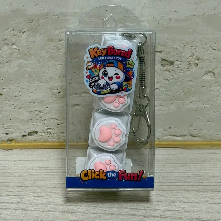 [BUNJANG] Cat Paw 4-Keycap Keyring / 고양이 발바닥 4구 키캡 키링