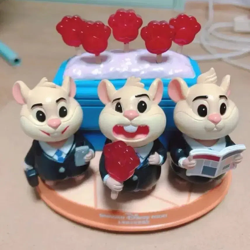[BUNJANG] Disney Zootopia Popsicle Bobblehead Figurines / 디즈니 주토피아 닉 주디 피규어 보빙헤드 팝시클 오너먼트