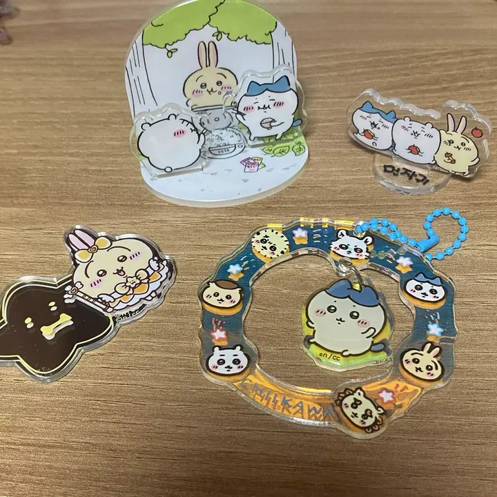 [BUNJANG] My Little Lonely Wabbit Mirror Acrylic Keyring Set / 먼작귀 거울 아크릴 키링세트