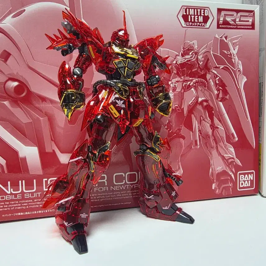 [BUNJANG] MG Sinanju Mechanical Clear (Sealed) + RG Sinanju Clear Limited Edition / MG 시난주 메카니컬 클리어 미개봉 + RG 시난주 클리어 한정판