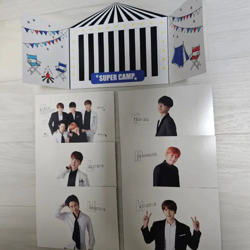 [BUNJANG] Super Junior E.L.F-JAPAN Limited Popup Card &amp; Postcard Set / 슈퍼주니어 E.L.F-JAPAN 한정 팝업 카드