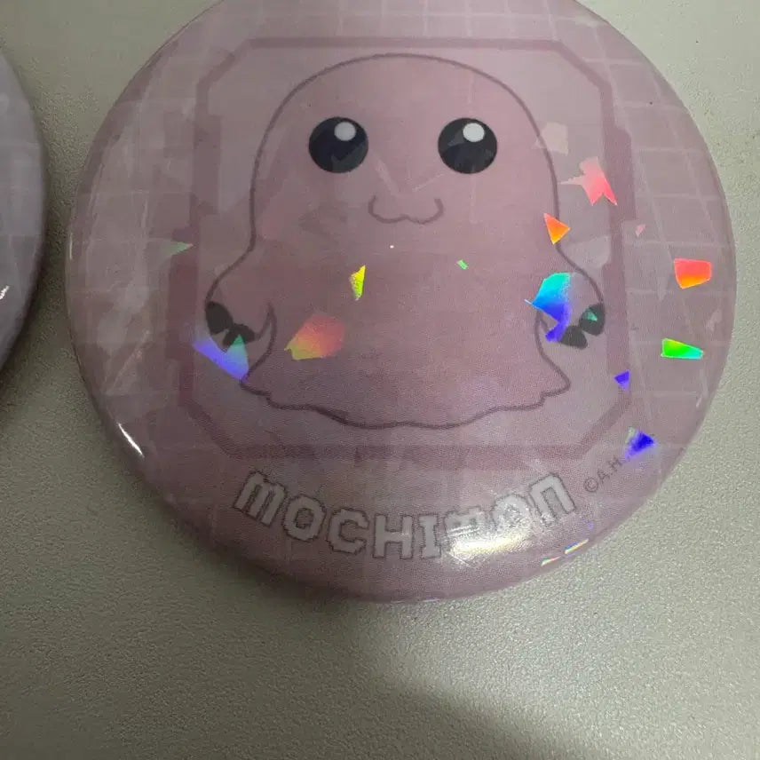 [BUNJANG] Digimon Motimon/Archnemon Hologram Can Badge Set / 디지몬 모티몬/어니몬 캔뱃지 일괄