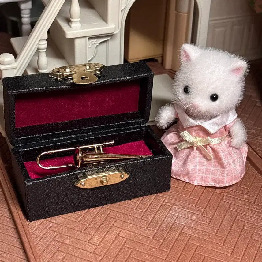 [BUNJANG] Miniature Trumpet Display Case Set / 미니어처 트럼펫 보관함 세트