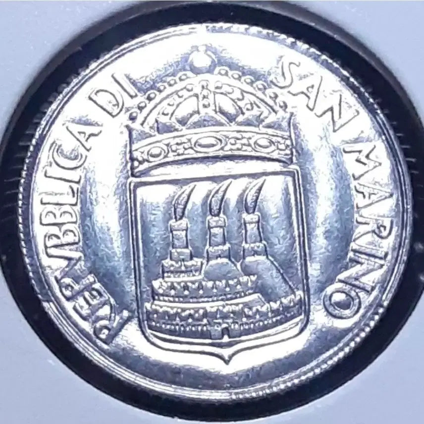 [BUNJANG] San Marino 1973 2 Lire Uncirculated Coin / 희귀 산마리노 미사용 1973년 2리라.외국주화 주화 화폐 동전