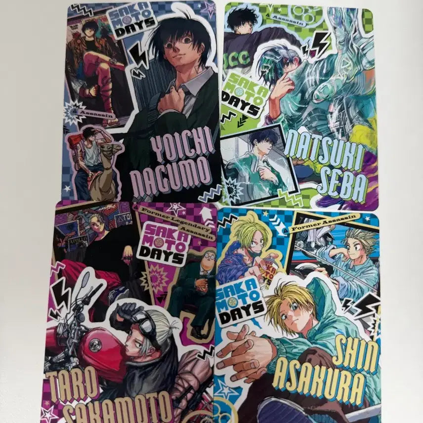 [BUNJANG] Sakamoto Days Holiday Photocard Bundle Set (4 pcs) / 사카모토데이즈 홀리데이 포카 4장 일괄