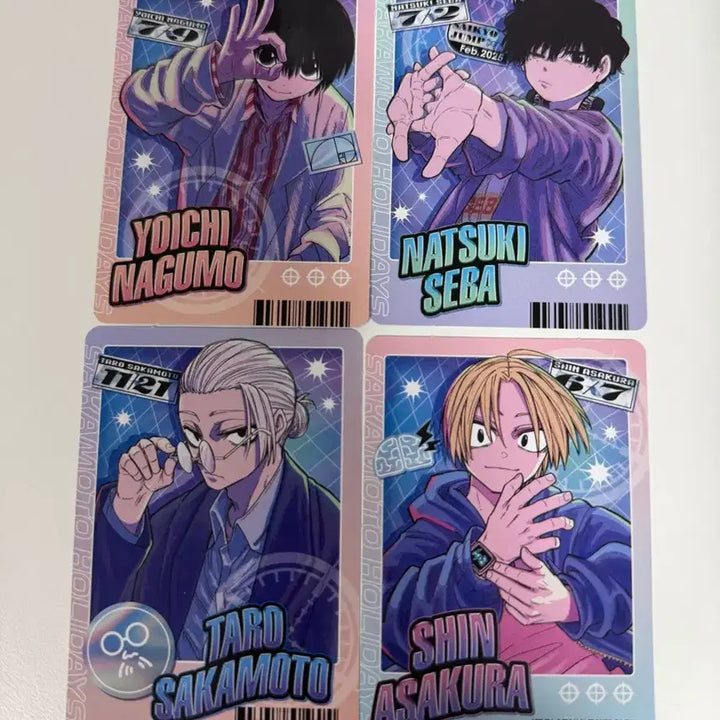 [BUNJANG] Sakamoto Days Holiday Photocard Bundle Set (4 pcs) / 사카모토데이즈 홀리데이 포카 4장 일괄