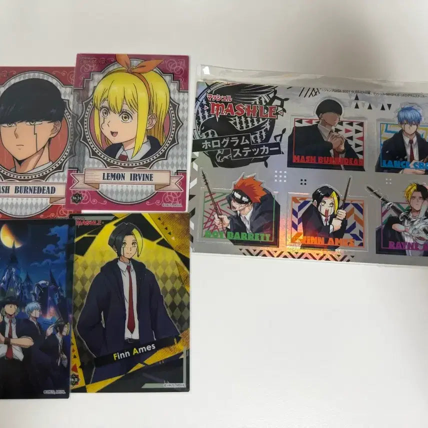 [BUNJANG] Mashle Clear Card &amp; Sticker Bundle Set / 마슐 클리어카드,스티커 일괄