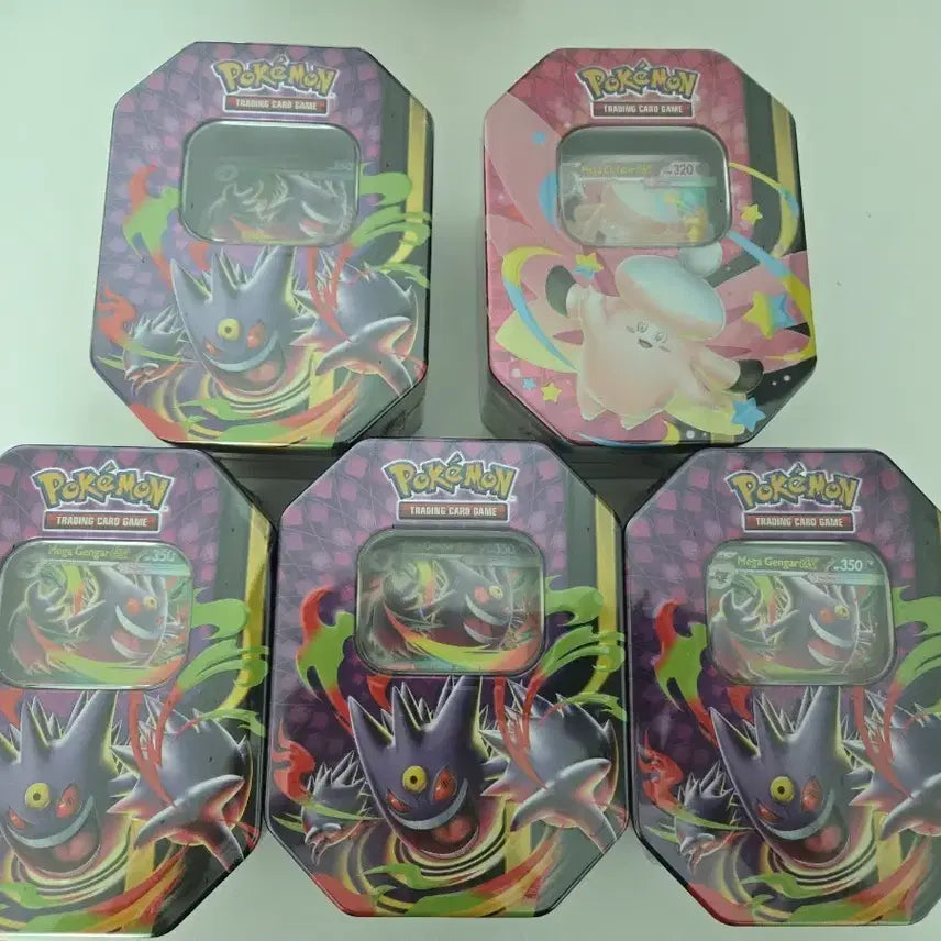 [BUNJANG] Pokemon TCG Mega Gengar and Mega Clefable North American Edition Tin Case - Sealed / 포켓몬카드 메가 팬텀 북미판 틴케이스 미개봉