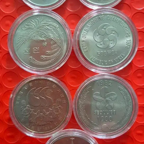 [BUNJANG] Commemorative Coin Set (7 Types) / 기념주화 7종 세트 100원 500원 1000원