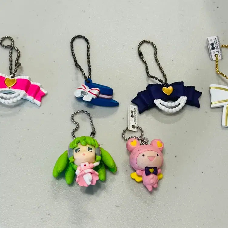 [BUNJANG] PriPara Classic Figure Gacha Keychains Paruru, Gomtaengi Bundle Set / 프리파라 고전 피규어 가챠 키링 파루루 곰탱이 일괄판매