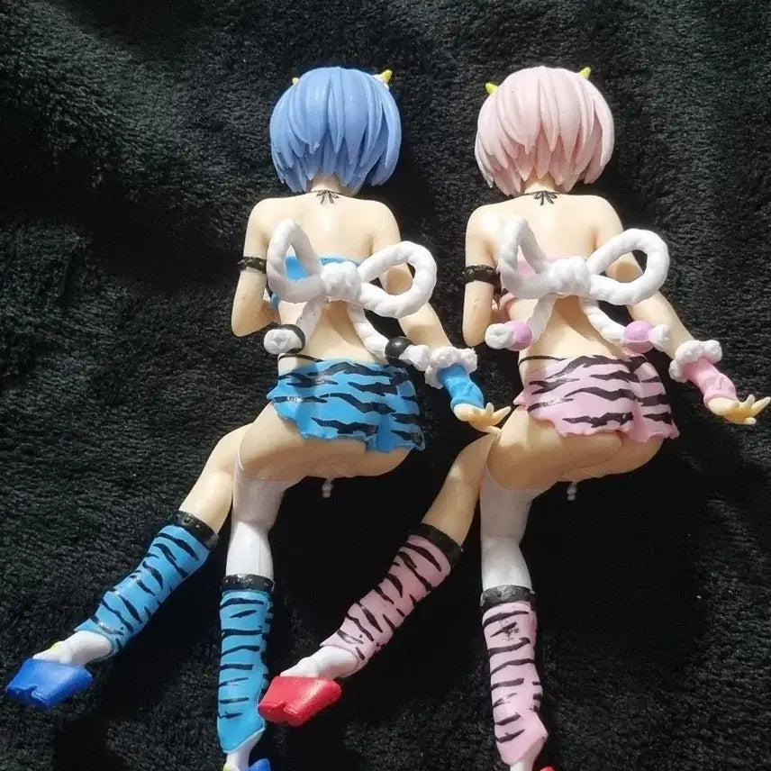 [BUNJANG] Re:Zero Rem &amp; Ram Oni Noodle Stopper Figure / 리제로 렘,람 오니 누들스토퍼