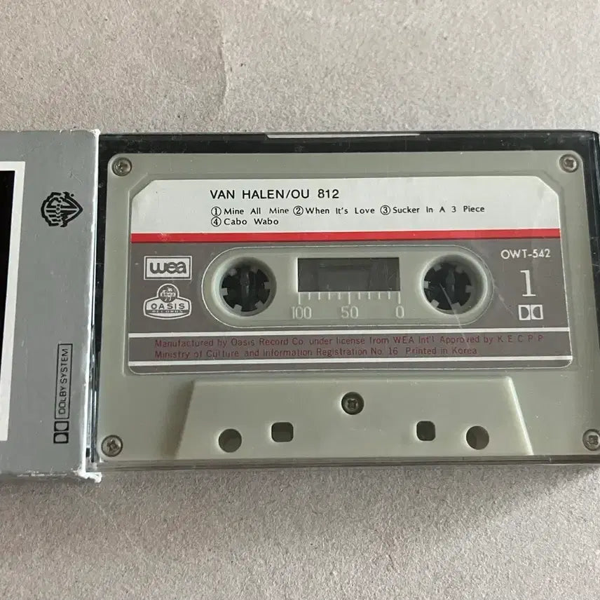 [BUNJANG] Van Halen 8th Album OU812 Cassette Tape / 반 헤일런 8집 OU812 카세트테이프