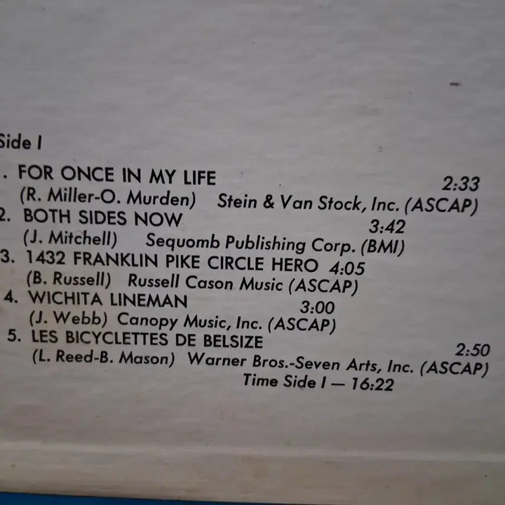 [BUNJANG] The Ray Charles Singers Slices of Life LP / 아카펠라 레이 찰스 싱어즈 Slices of Life LP