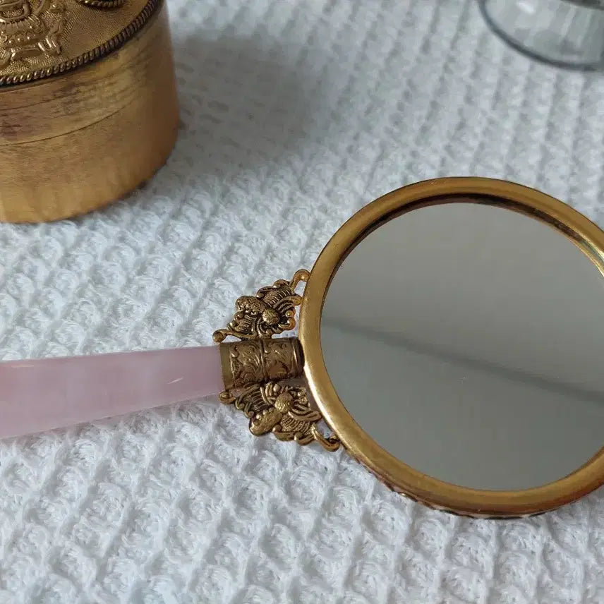[BUNJANG] Antique Gemstone Mirror and Jewelry Box Set / 앤틱 원석 거울 2 점 팝니다.