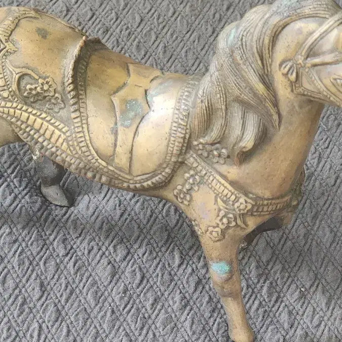 [BUNJANG] European Antique Brass Horse Figurine / 유럽 앤틱  황동 말