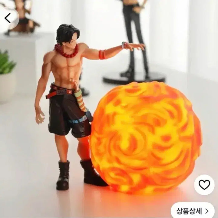 [BUNJANG] One Piece Portgas D. Ace Flame Mood Lamp (Genuine) / (새상품)원피스 에이스 무드등(대원정품)