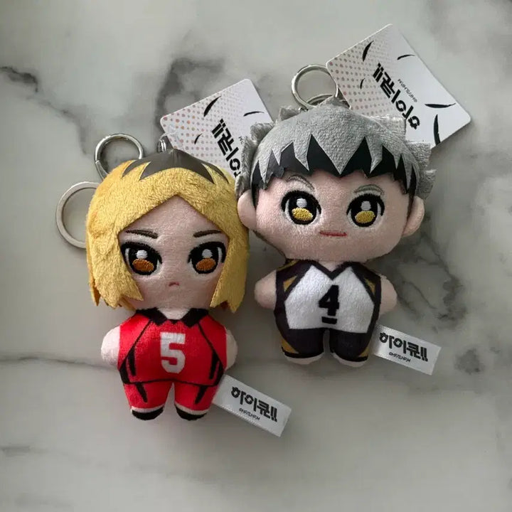 [BUNJANG] Haikyuu!! Tetsuro Kuroo / Kenma Kozume Plush Keychain Set / 하이큐!! 쿠로오 테츠로 / 코즈메 켄마 인형 키링