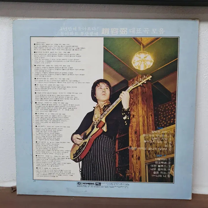 [BUNJANG] Cho Yong-pil 1st Album LP (100 Great Korean Pop Music Albums) / 조용필1집 LP 1980  (한국대중음악100대명반)