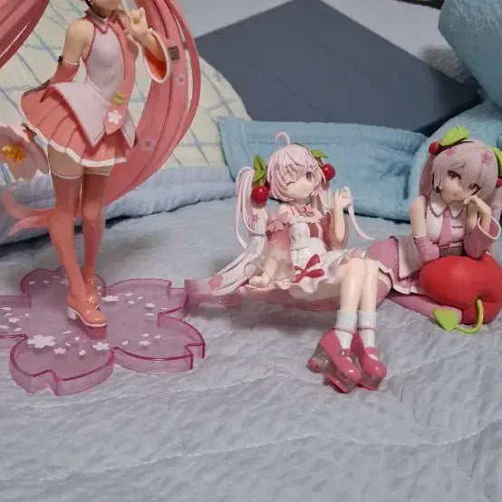 [BUNJANG] Sakura Miku Prize Figure Bundle Set / 사쿠라미쿠 경품 피규어 3개 일괄 판매합니다