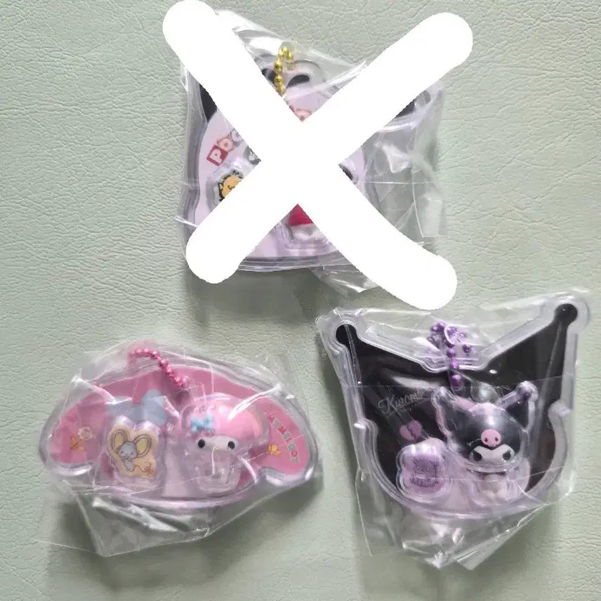 [BUNJANG] Sanrio Package Charm Bundle Set (My Melody &amp; Kuromi) / 산리오 패키지참 마멜 쿠로미 일괄
