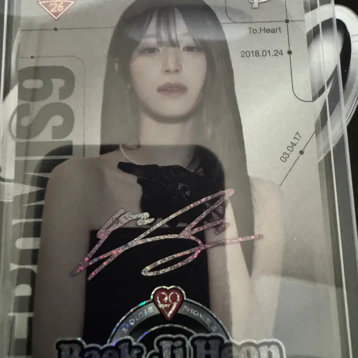 [BUNJANG] Fromis_9 Baek Ji-heon 30 Limited Edition Print Photocard / 테레카 프로미스나인 백지헌 인쇄오토 30 한정