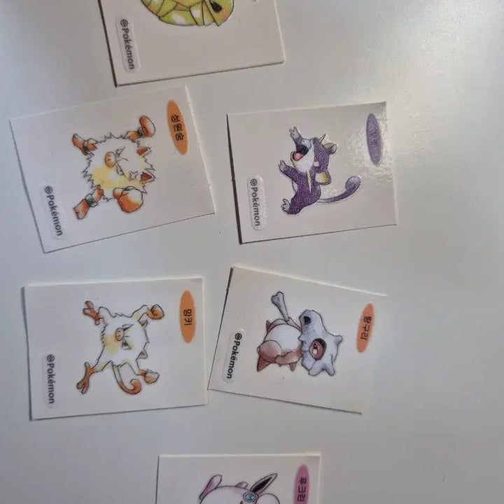 [BUNJANG] Pokemon Stickers 6 Types / 포켓몬스터 스티커 6종